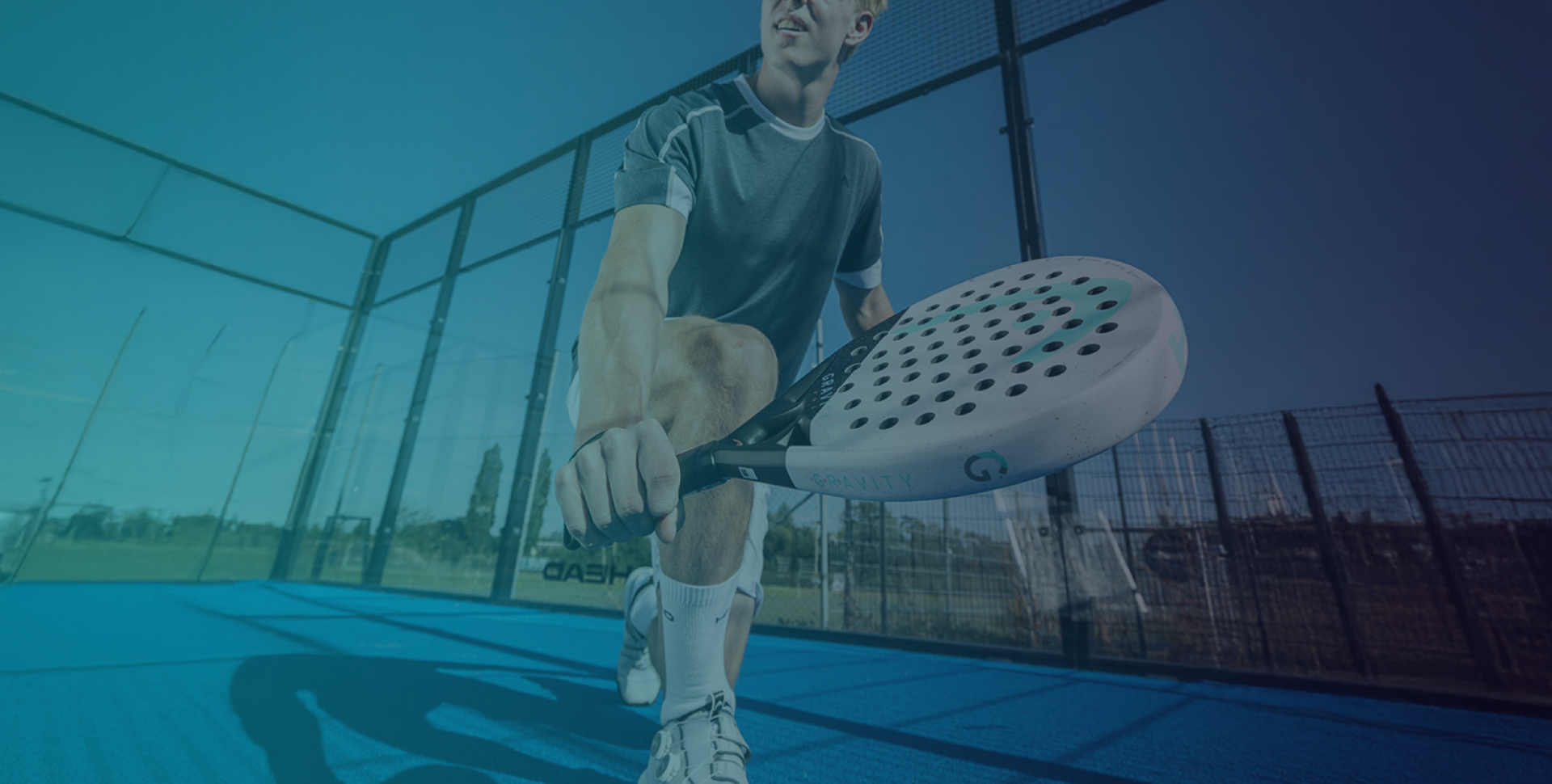 Hero Image Man with racket on court